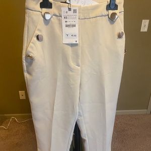 BRAND NEW HIGH WAISTED CROPPED ZARA PANTS